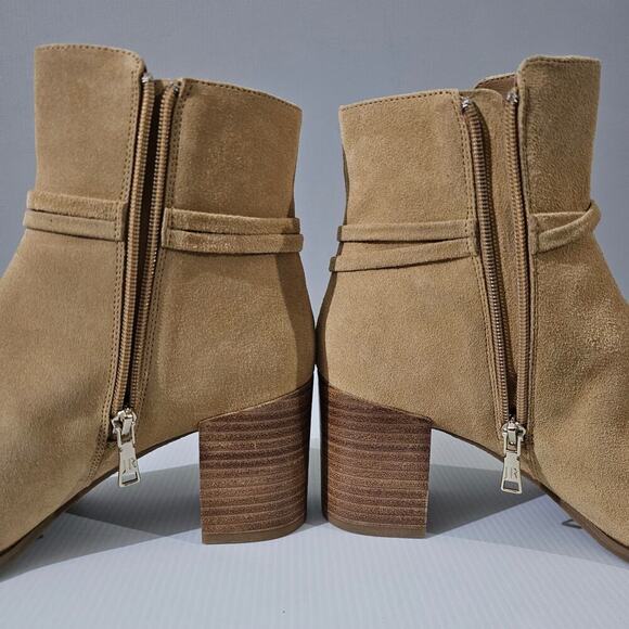 NEW Jack Rogers Timber Ankle Bootie 9.5 Sand Suede Tassel Western Fall Boho - Picture 4 of 13